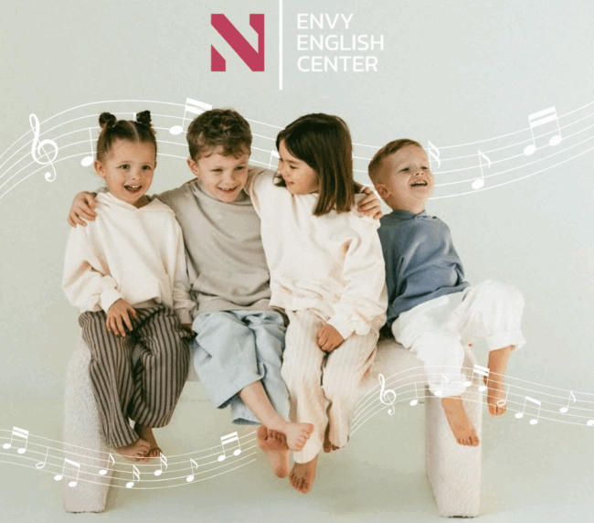 Trẻ sơ sinh nghe nhạc tiếng Anh tại ENVY English giúp kích thích phát triển ngôn ngữ sớm