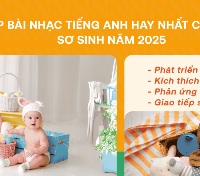 Ảnh bìa nhạc tiếng anh cho trẻ sơ sinh
